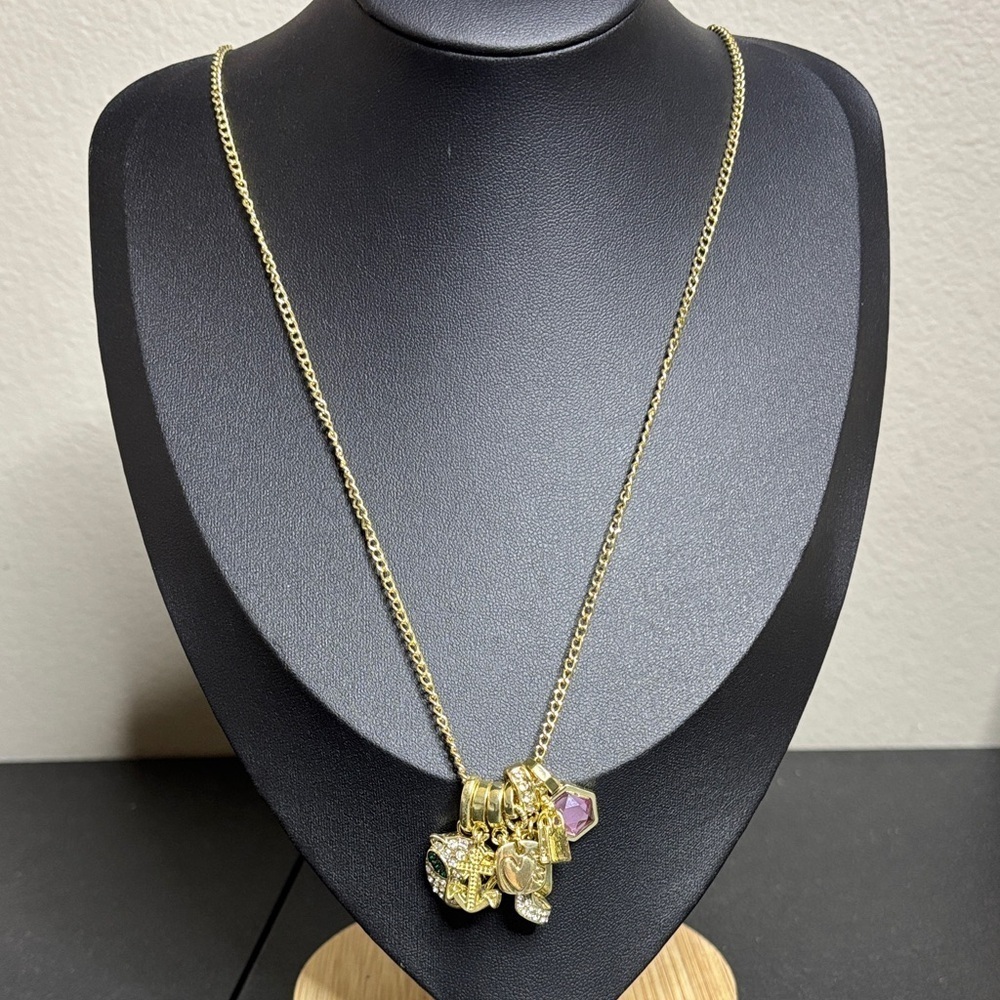 EFFY CUNARD Cruise Collection Necklace 14k 10 Pendants Gold Plated